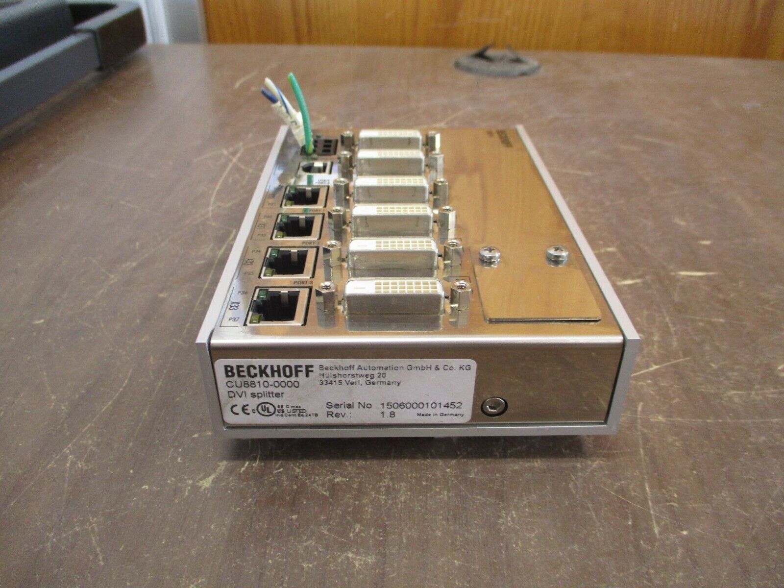 Beckhoff DVI Splitter CU8810-0000 Rev. 1.8 Used