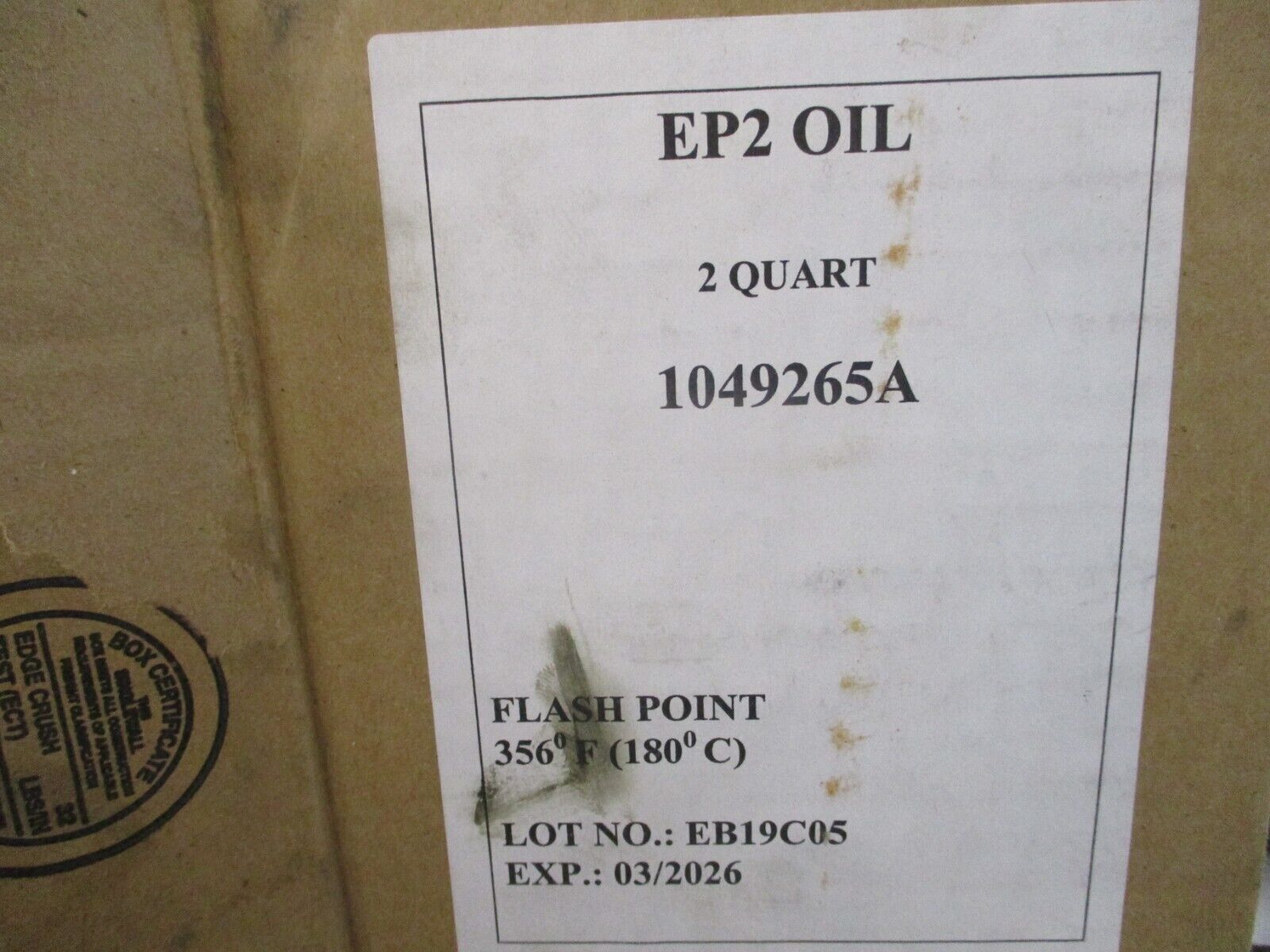 Nordson EP2 Oil Pump Lubricant 1049265 2 QT New Surplus