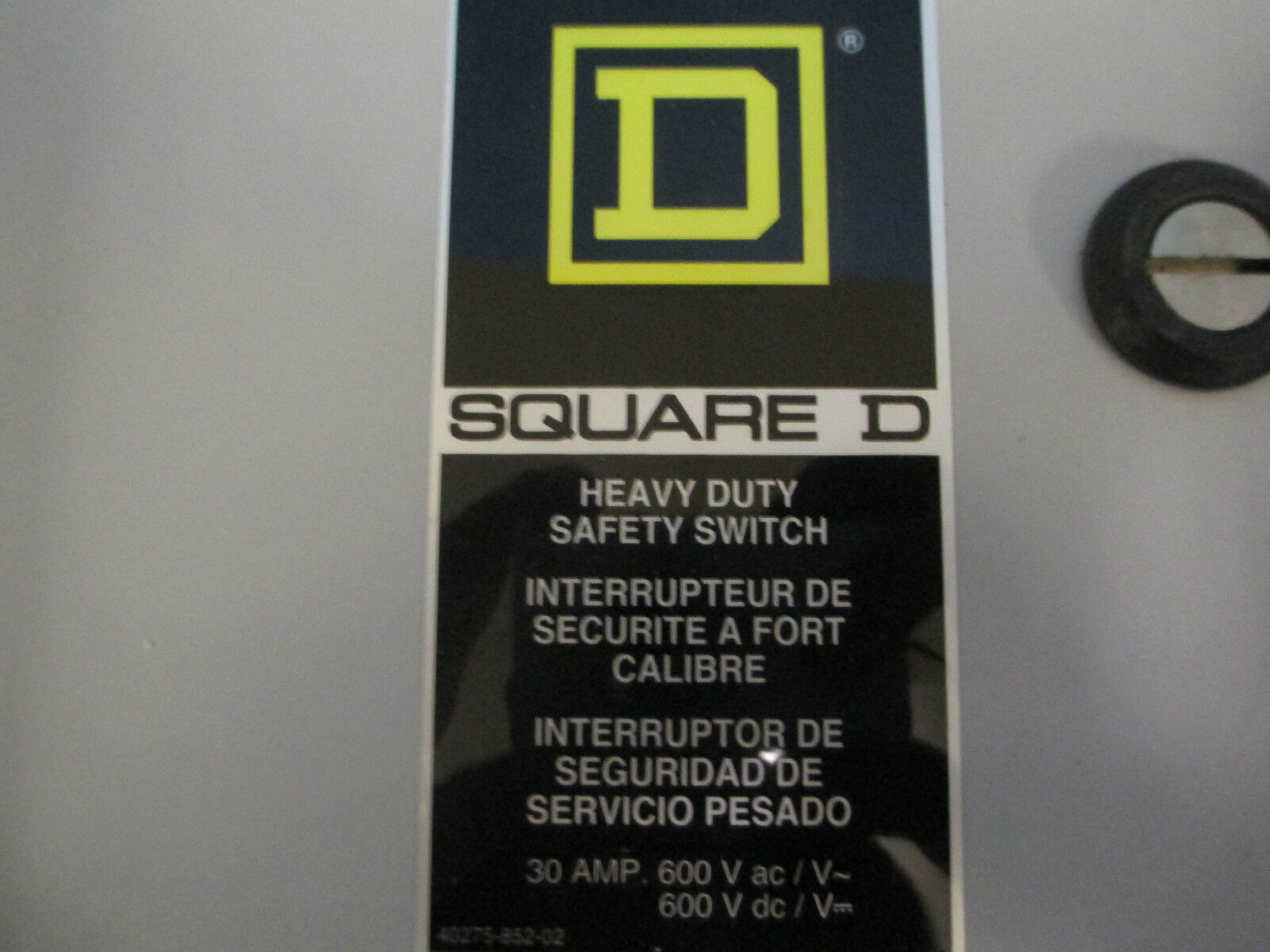 Square D Safety Switch HU361DFEI 30A 600V 3P NEMA 4X New Surplus