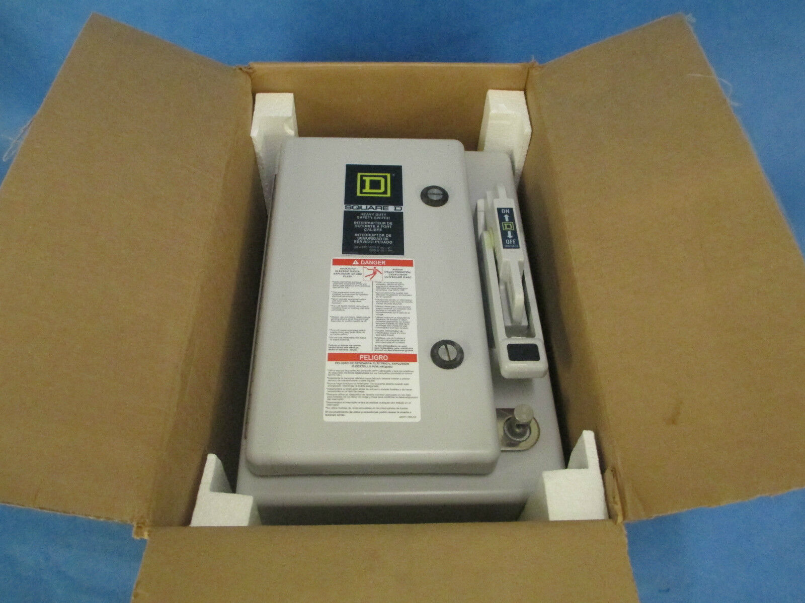 Square D Safety Switch HU361DFEI 30A 600V 3P NEMA 4X New Surplus