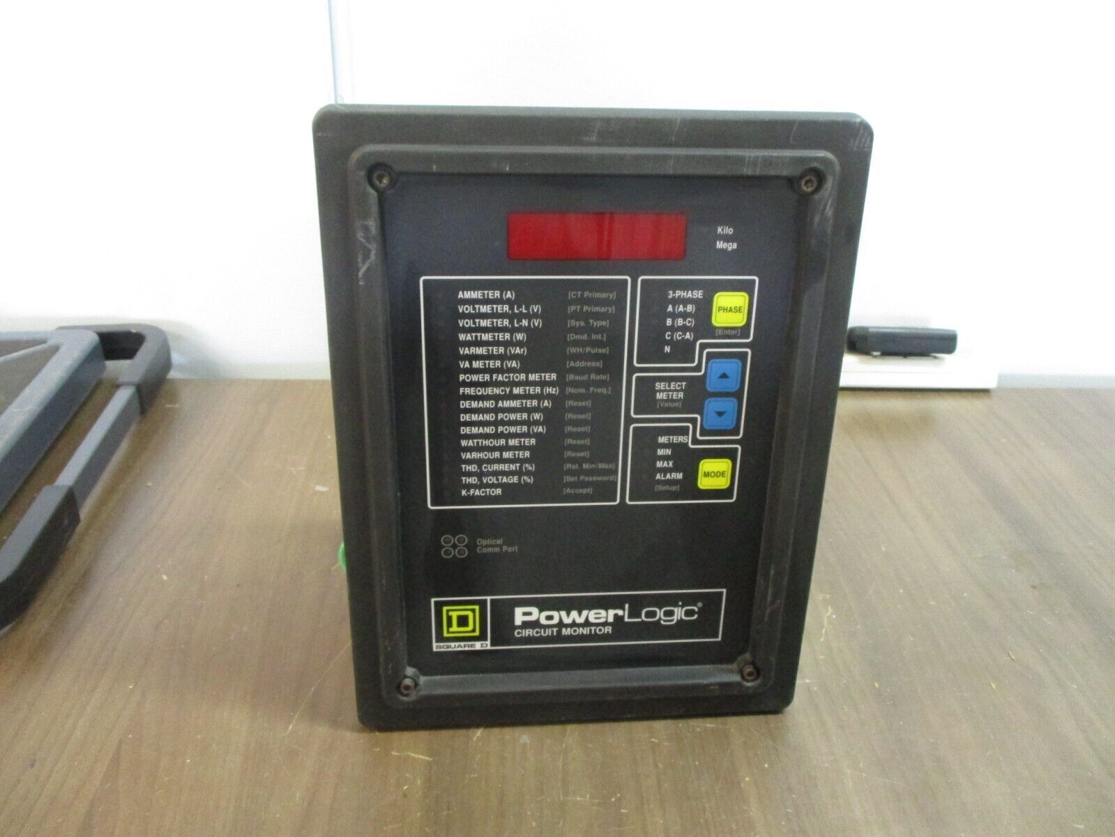 Square D Power Logic Circuit Monitor 3020 CM-2150 w/ 3020 IOM-44 Module Used