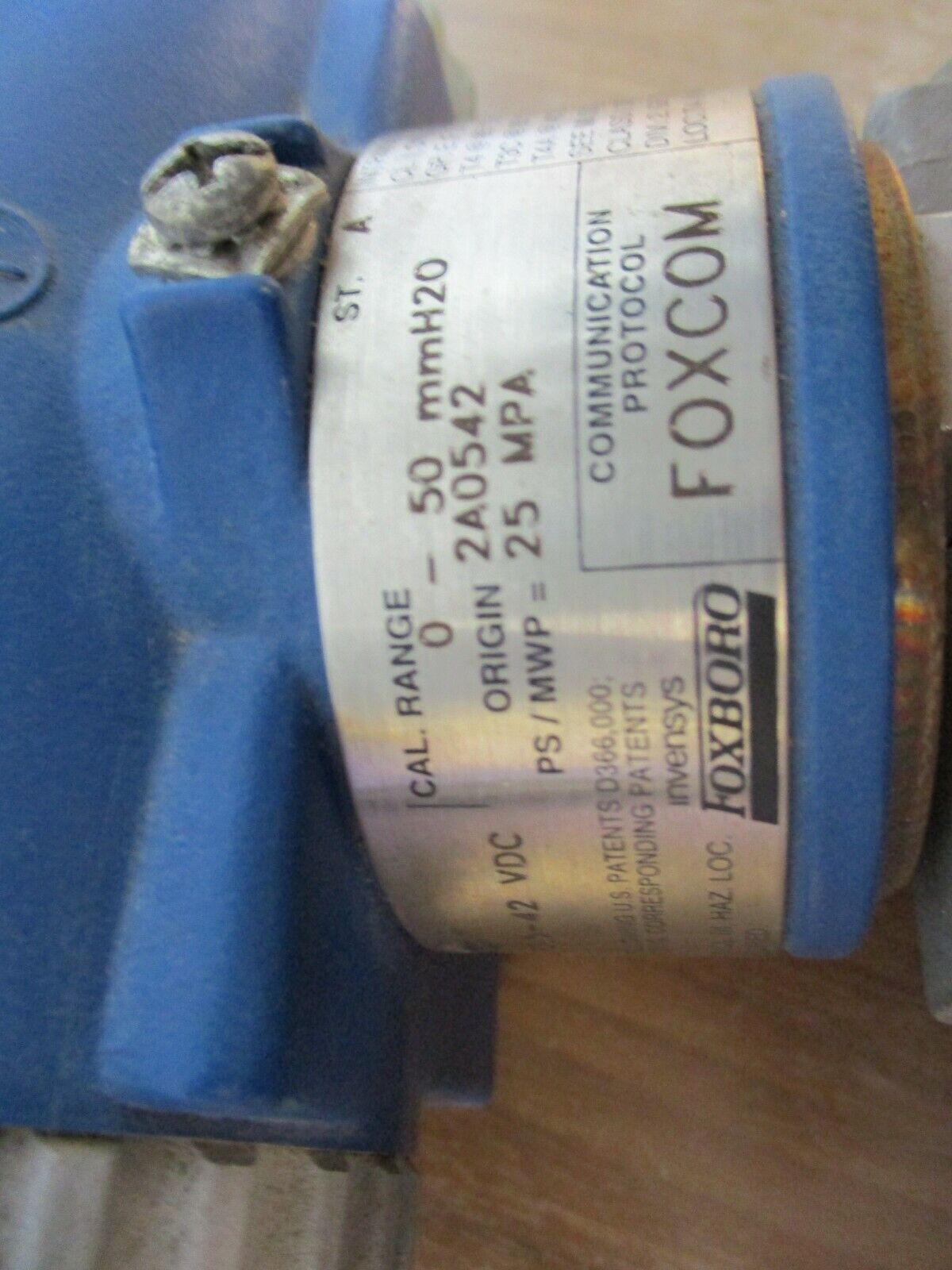 Foxboro, Pressure Transmitter, part#: IDP10- D22A21F-M1, supply: 12.5-42VDC,used