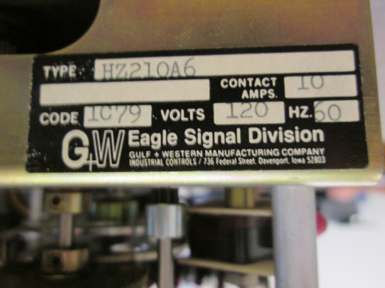 Eagle Signal Timer HZ210A6 10A 120V Used