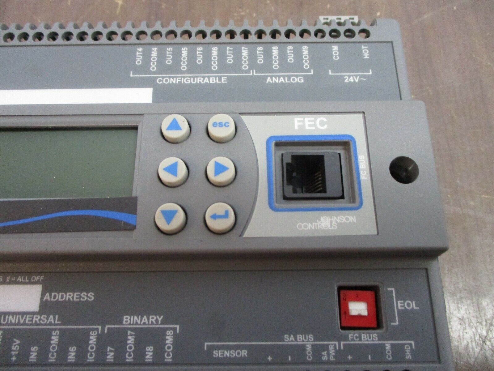 Johnson Controls Metasys Controller w/ Base MS-FEC2620-0 Rev. E S/W Ver. 4.0