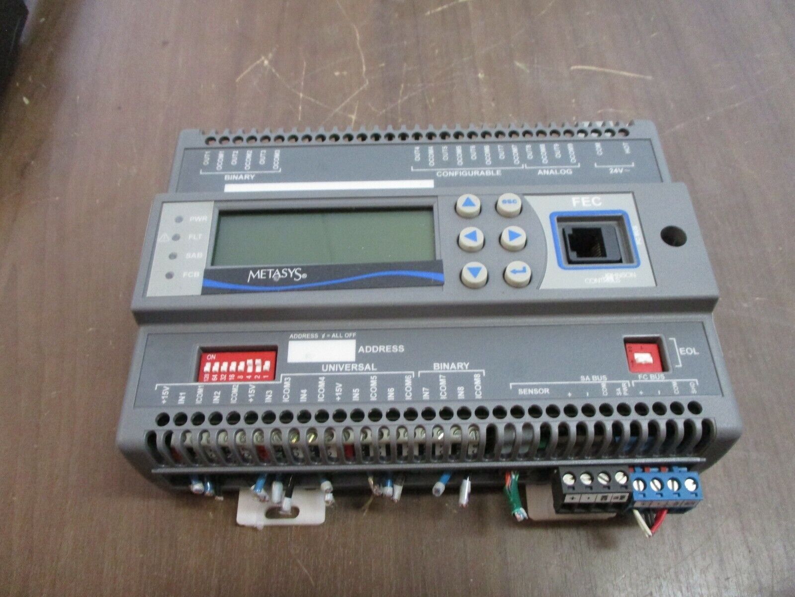 Johnson Controls Metasys Controller w/ Base MS-FEC2620-0 Rev. E S/W Ver. 4.0