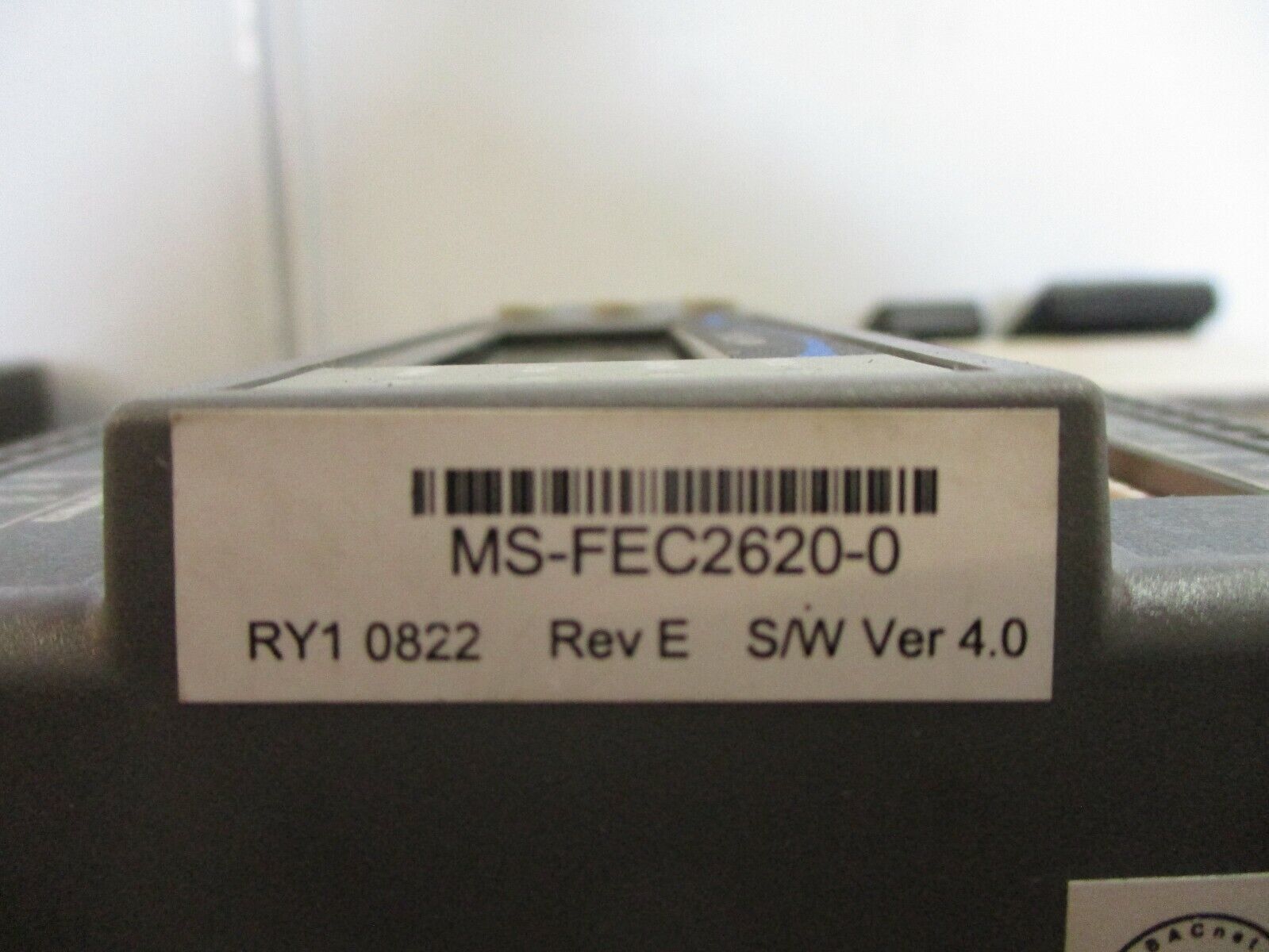 Johnson Controls Metasys Controller w/ Base MS-FEC2620-0 Rev. E S/W Ver. 4.0