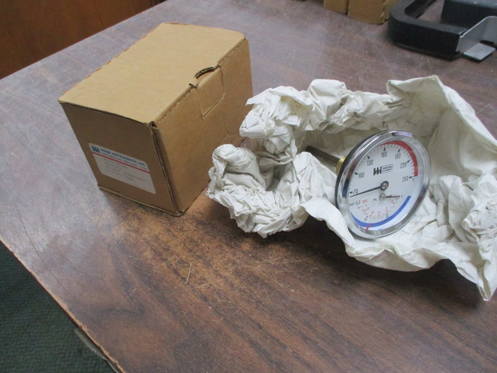 Weiss Instruments Tri-O-Meter CTP30RSX 70-250°F 0-55PSI&FT 1/2"NPT Connection