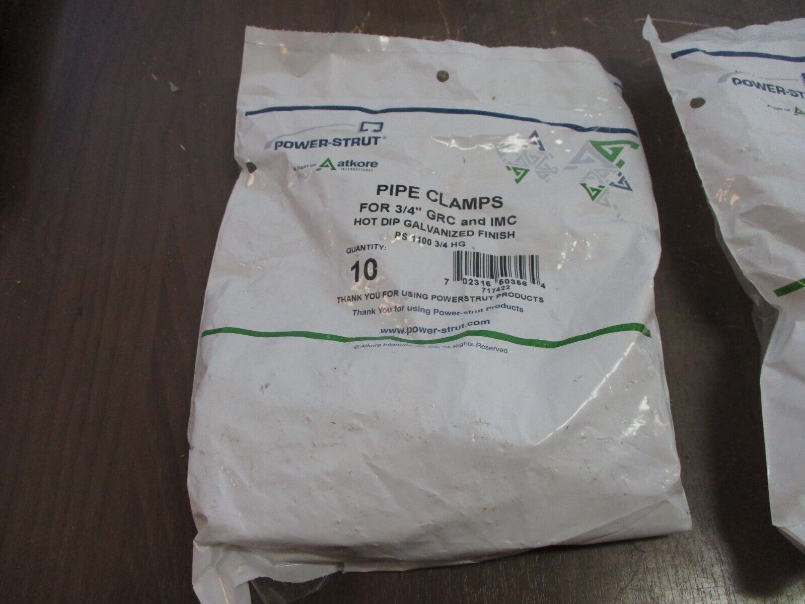 Power-Strut Pipe Clamp PS 1100 3/4 HG For 3/4" GRC and IMC *2 Bags of 10*