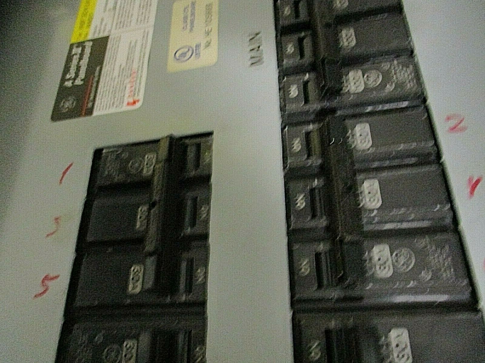 GE Main Breaker Circuit Breaker Panel AQF3241ATX 125A Max 208Y/120 3Ph 4W Used