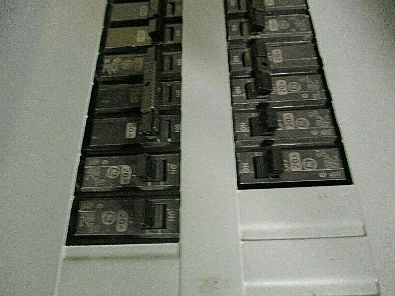 GE Main Breaker Circuit Breaker Panel AQF3241ATX 125A Max 208Y/120 3Ph 4W Used