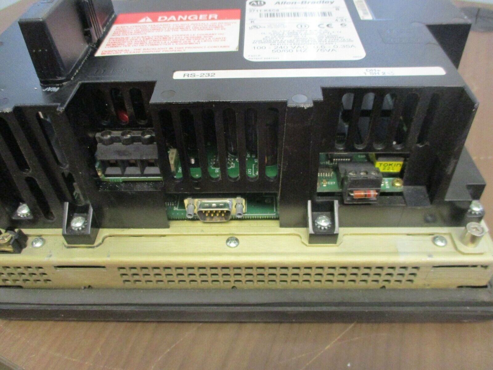 Allen-Bradley Panelview 600 2711-K6C8 Ser. B Rev. K FRN 4.21 Used *Torn Cover*