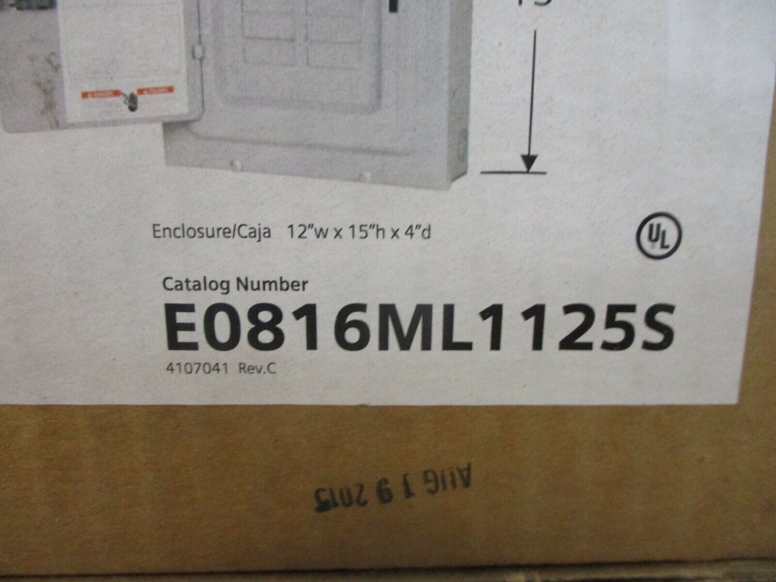 Siemens Main Lug Load Center E0816ML1125S 125A 120/240V 1Ph 8-Space 16-Circuit