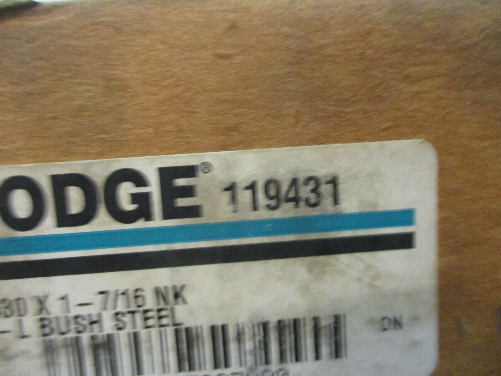 Dodge Taper-Lock Steel Bushing 119431 3030 x 1-7/16 NK 1 7/16" New Surplus