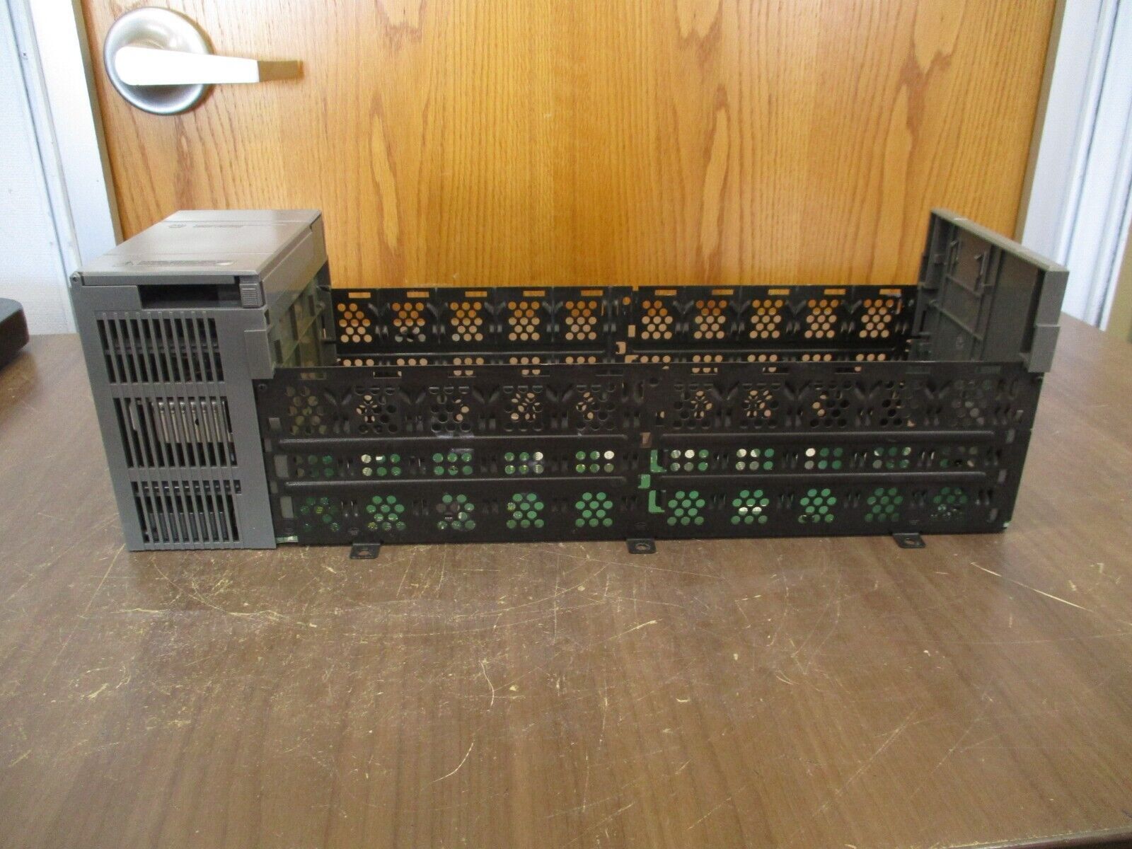 Allen-Bradley SLC 500 PLC Rack w/ Power Supply 1746-A10/1746-P2 10-Slot Used