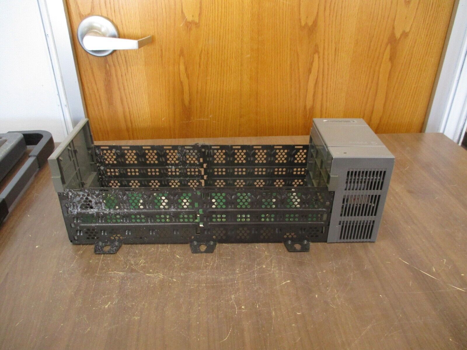 Allen-Bradley SLC 500 PLC Rack w/ Power Supply 1746-A10/1746-P2 10-Slot Used