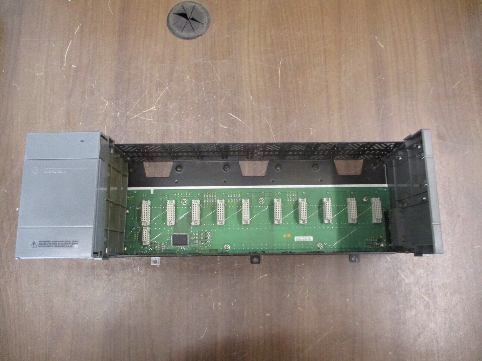 Allen-Bradley SLC 500 PLC Rack w/ Power Supply 1746-A10/1746-P2 10-Slot Used