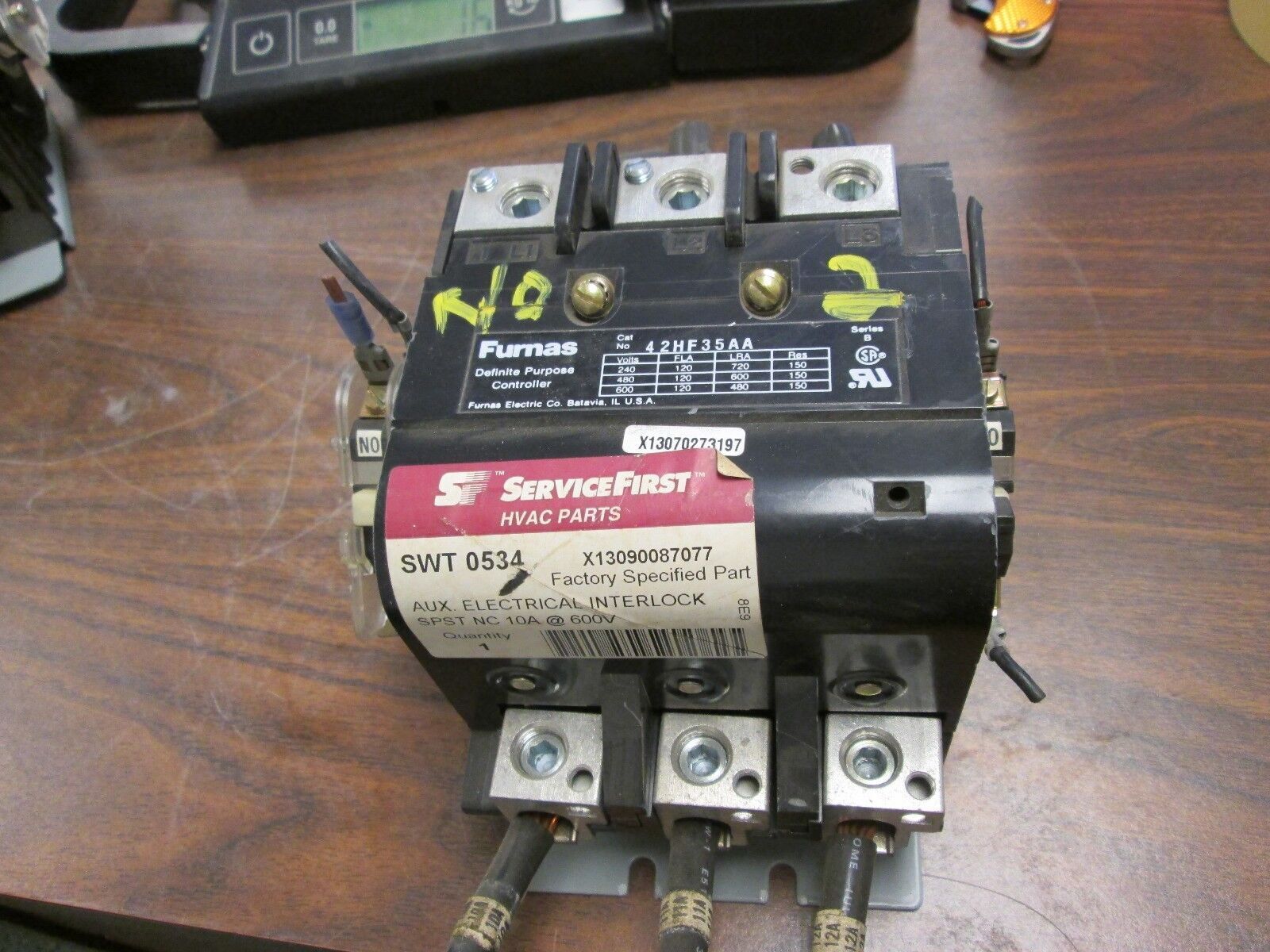 Furnas Controller 42HF35AA 120A 600V 120/240V Coil Used