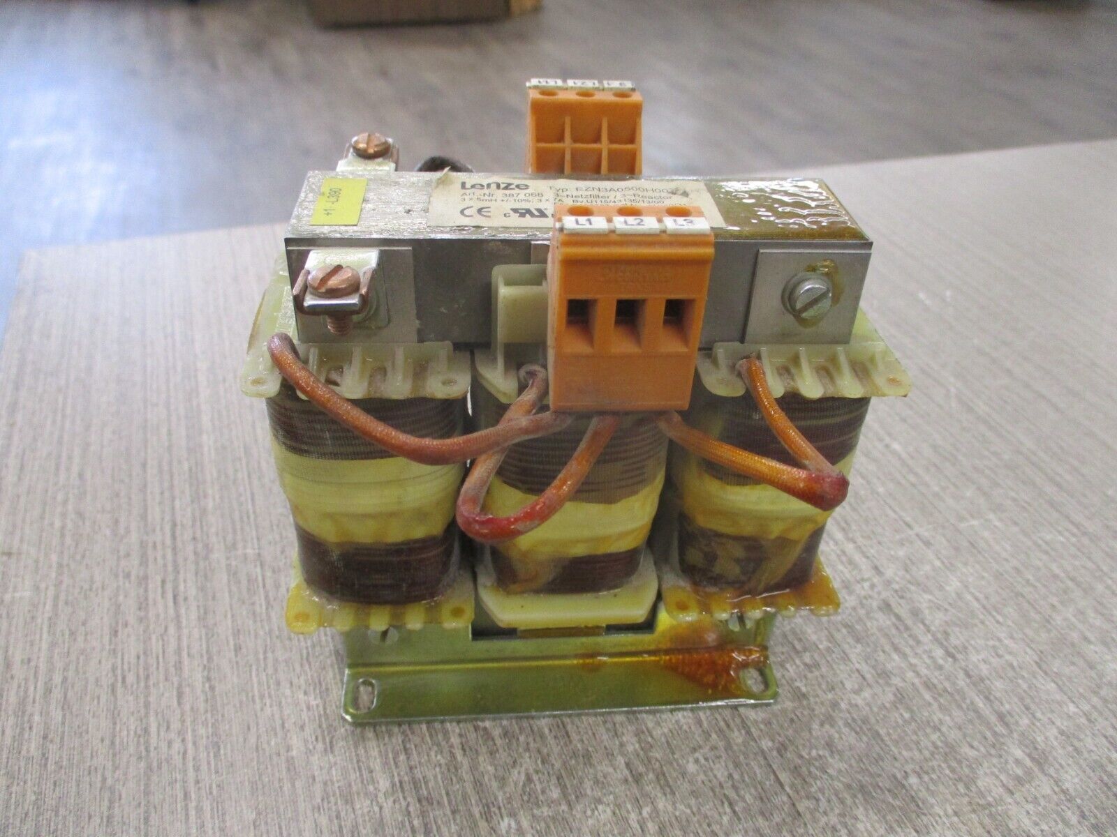 Lenze Line Reactor EZN3A0500H007 5mh 3ph Used