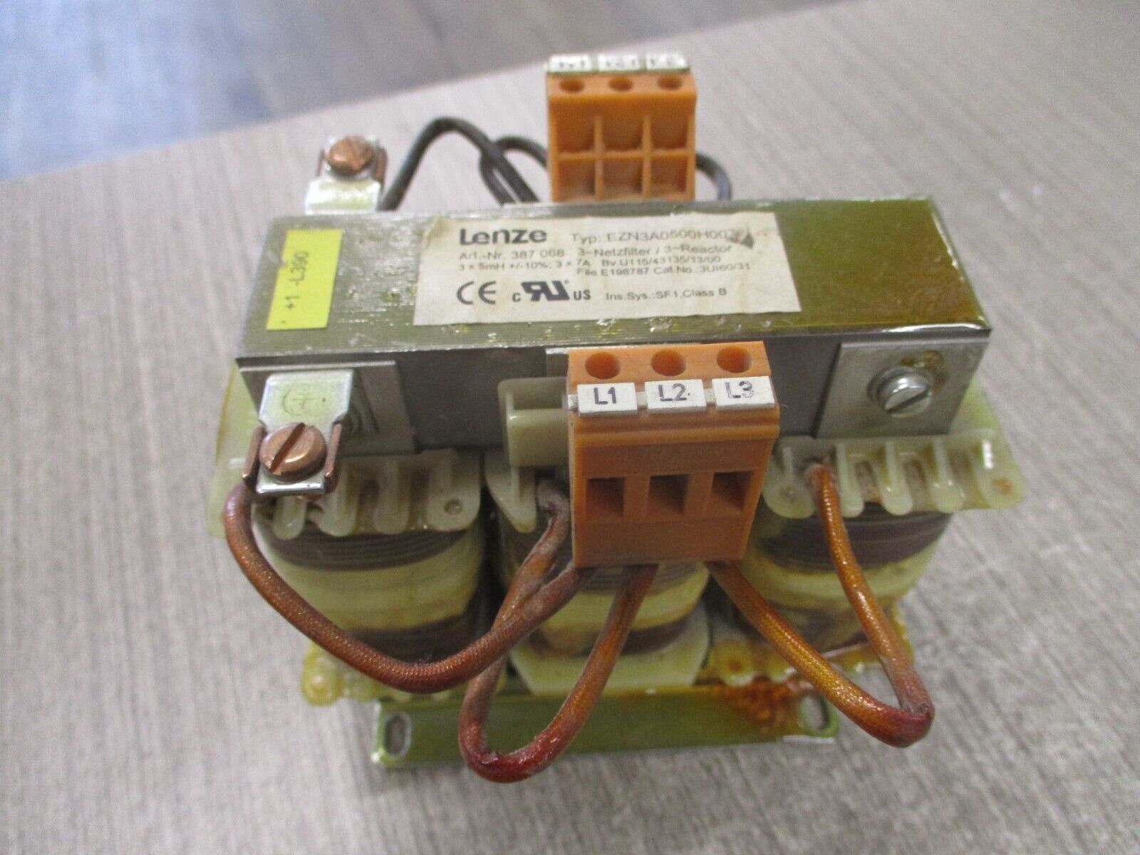 Lenze Line Reactor EZN3A0500H007 5mh 3ph Used