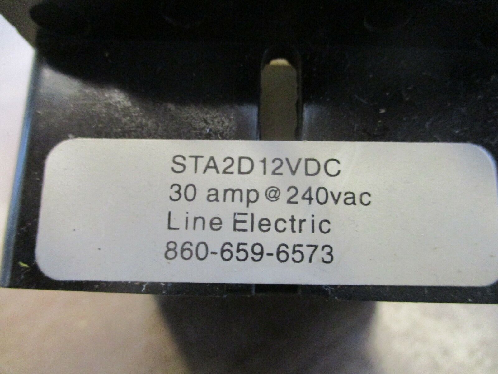 Line Electric Relay STA2D12VDC 30A 240VAC Used