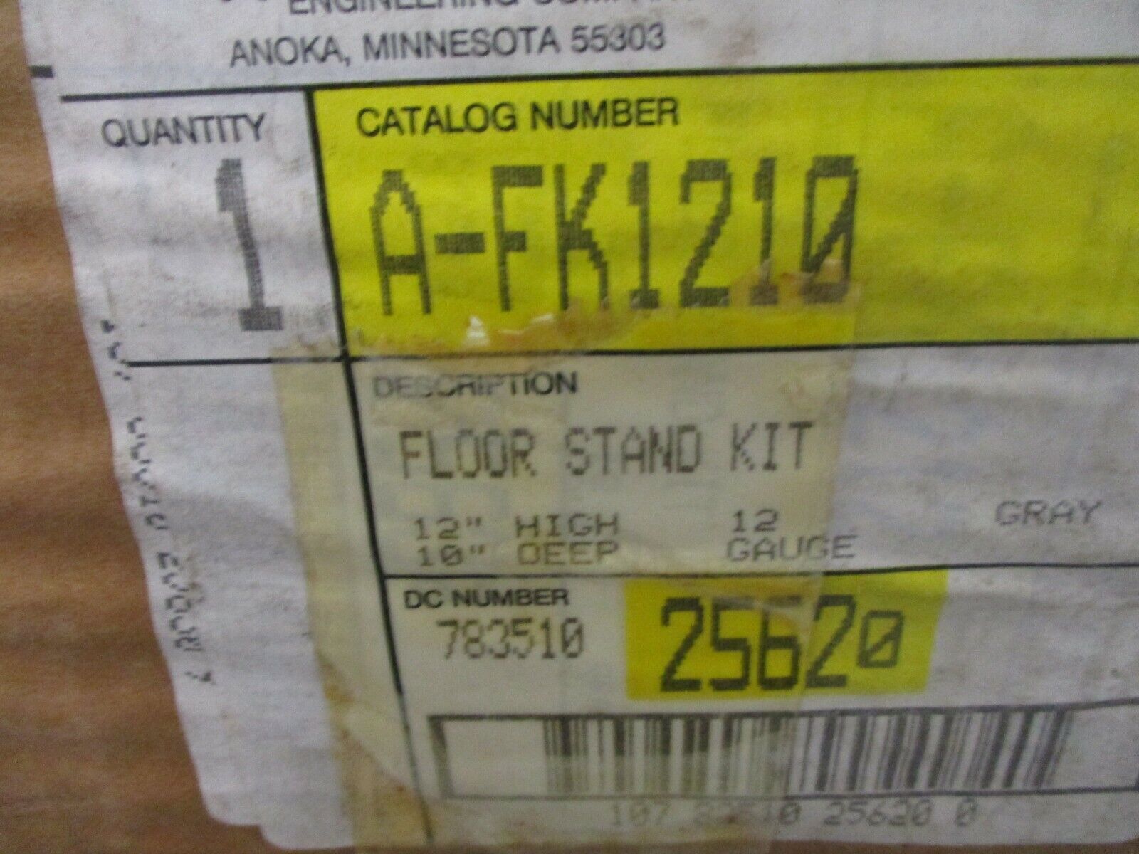 Hoffman Floor Stand Kit A-FK1210 Size: 12x10" New Surplus
