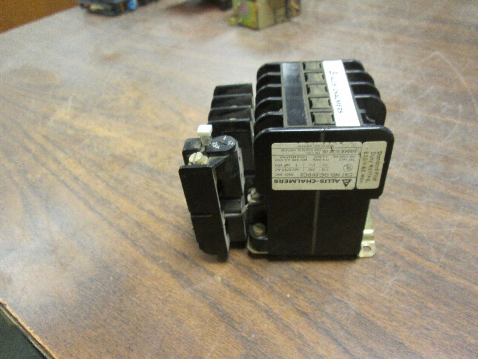 Allis-Chalmers Size 00 Starter GC-00 DC0 / 3ZA4041-8AL00 10A 600V Range:2.5-3.5A