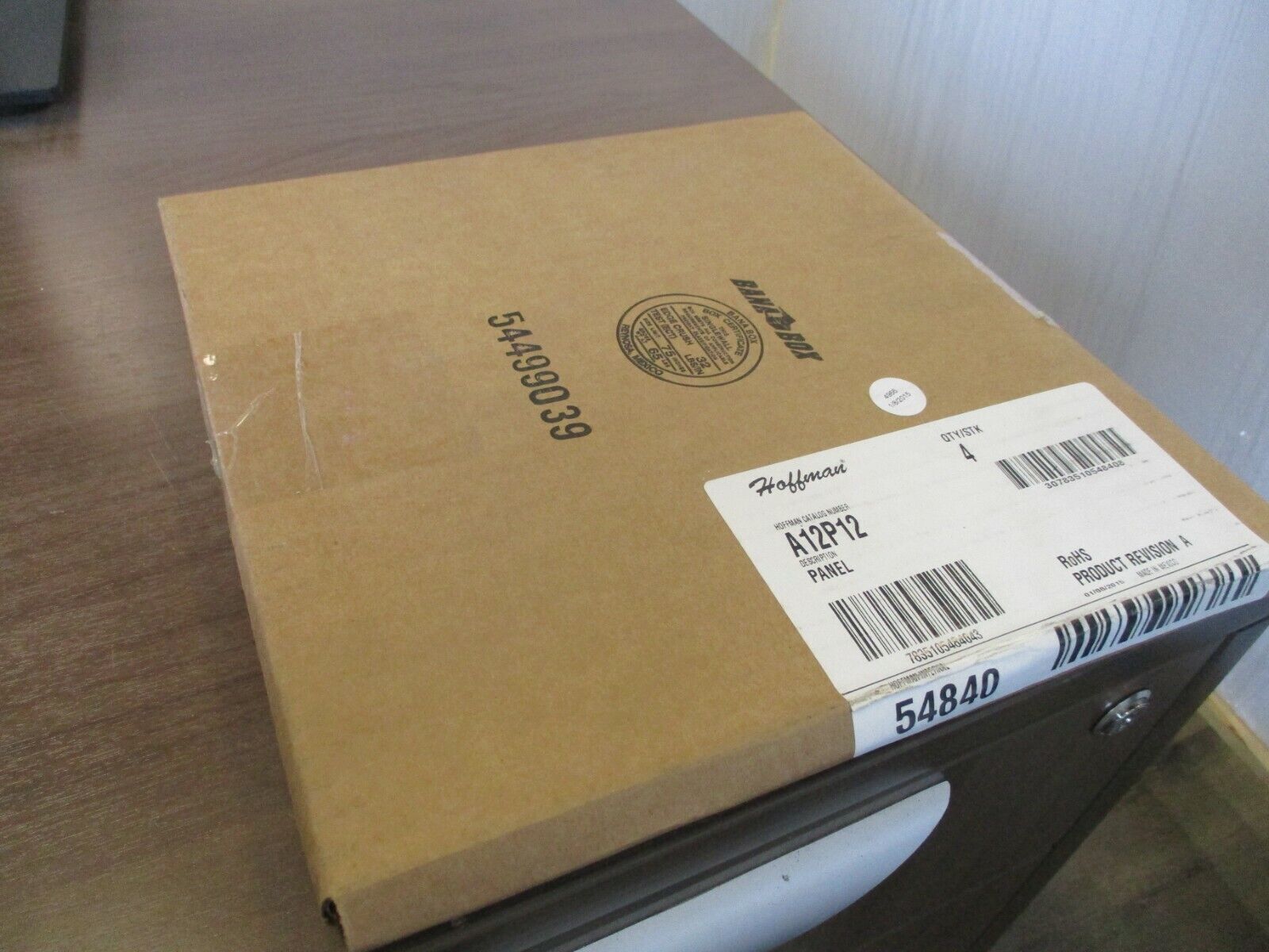 Hoffman Backplate A12P12 For 12x12" Box White Enamel *Box of 2* New Surplus