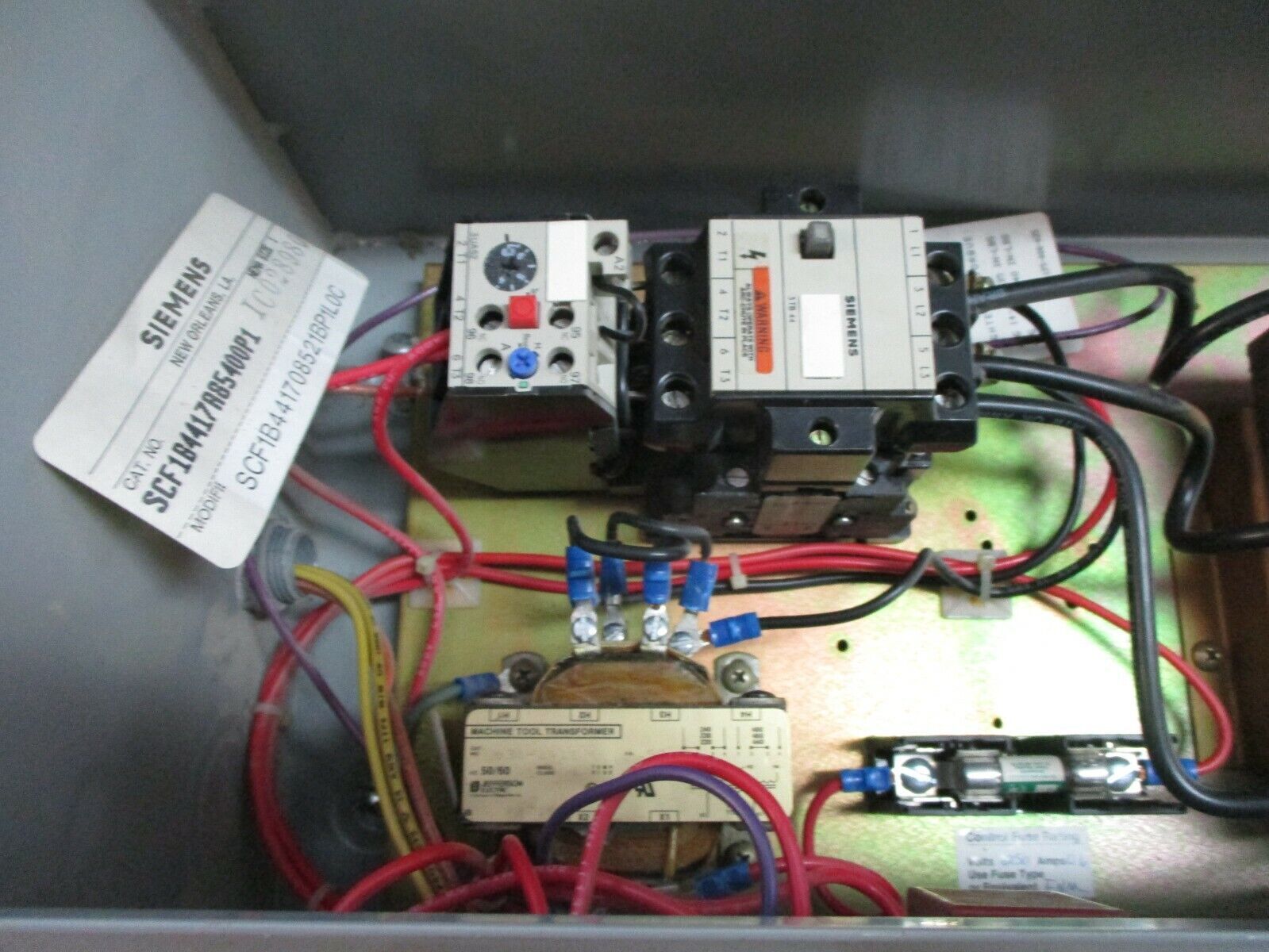 Fusible Size 1 Siemens Combination SCF1B4417A85400P1 Mod #: SCF1B441708521BP1L0C