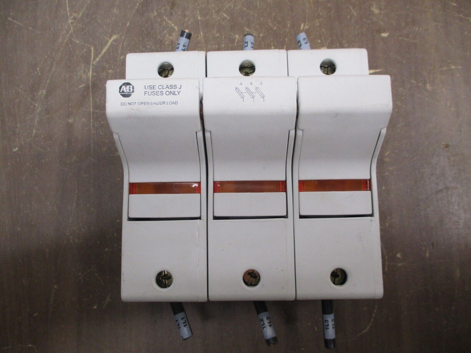 Allen-Bradley Fuseholder 1492-FB3J60-L 60A 600V 3P Used