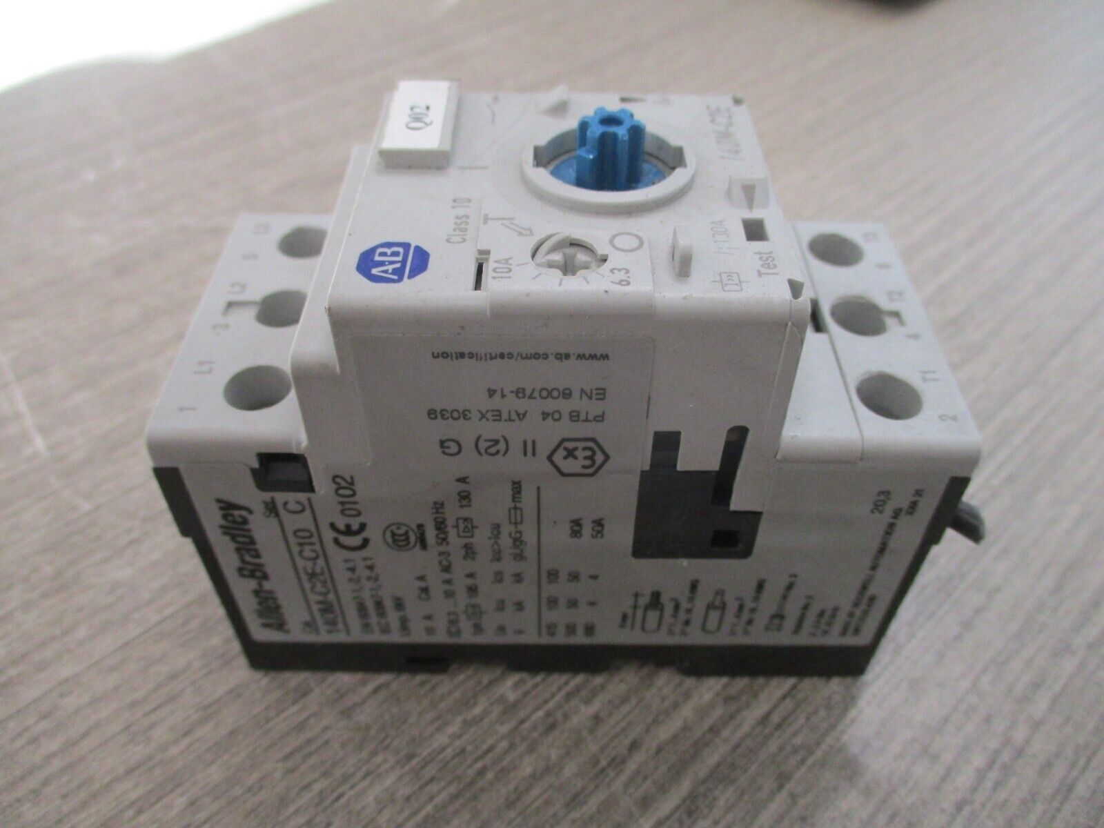 Allen-Bradley Manual Motor Protector 140M-C2E-C10 Trip: 6.3-10A *No Handle* Used