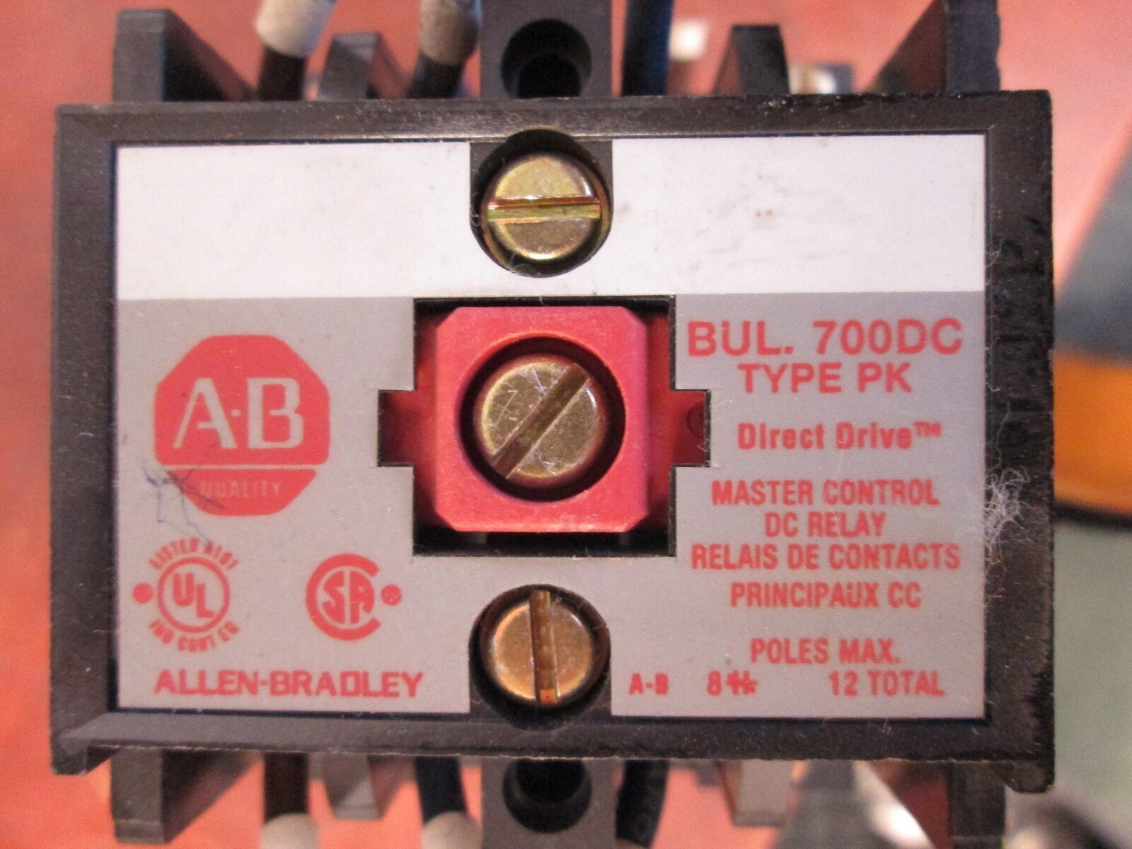 Allen-Bradley DC Relay 700DC-PK400Z24 700DC-PK 24VDC Coil Used