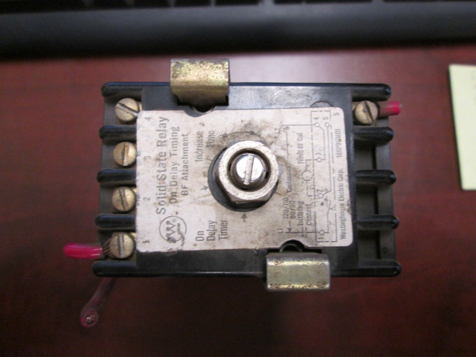 Westinghouse Solid State Relay, BSTON, Range 1-30 Secs, 120V Coil, Used