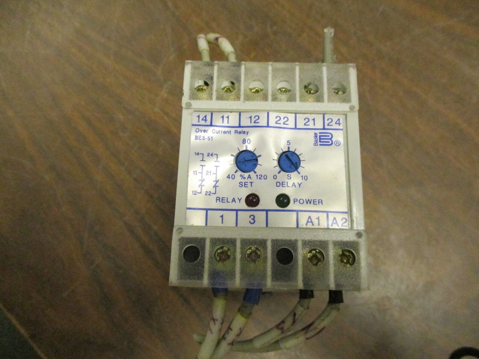 Basler Electric Overcurrent Relay BE-51-1E1E1 5A 50/60Hz Used