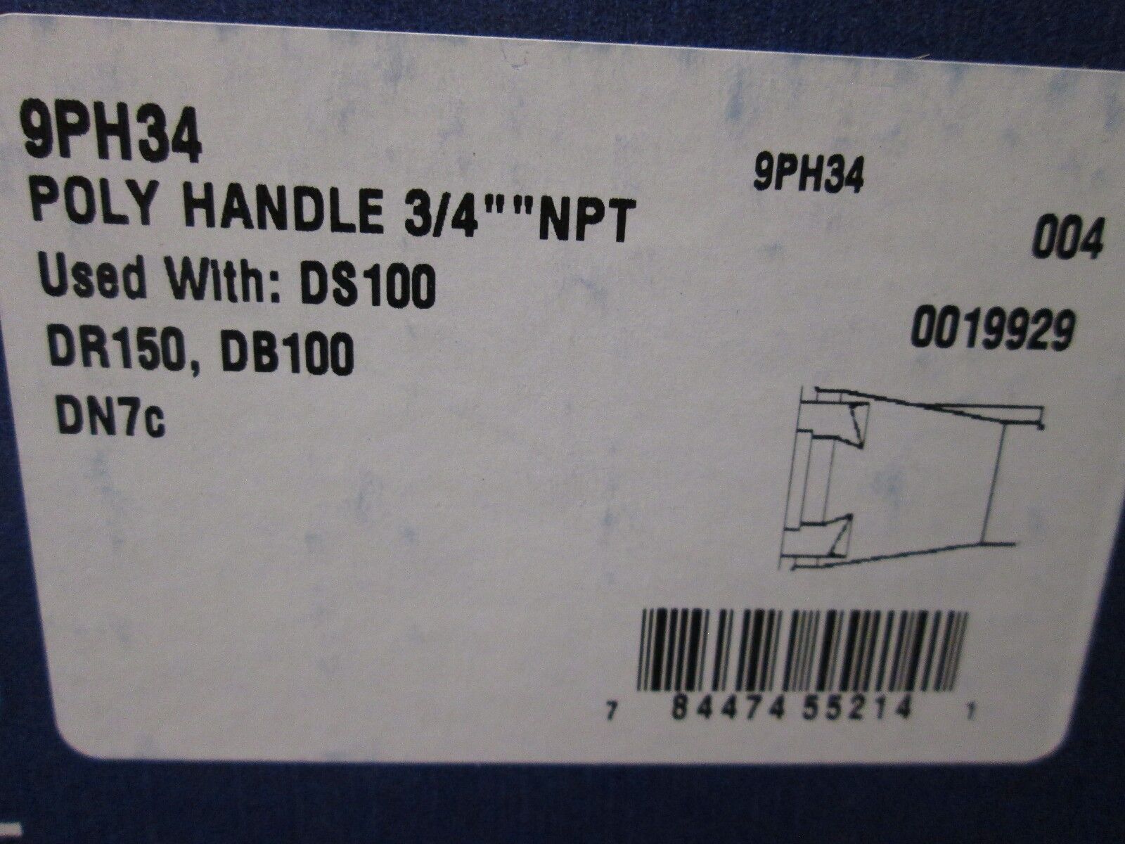 Meltric Inlet/Plug & Poly Handle 17-68121/9PH34 20A 480VAC 12P+G New Surplus