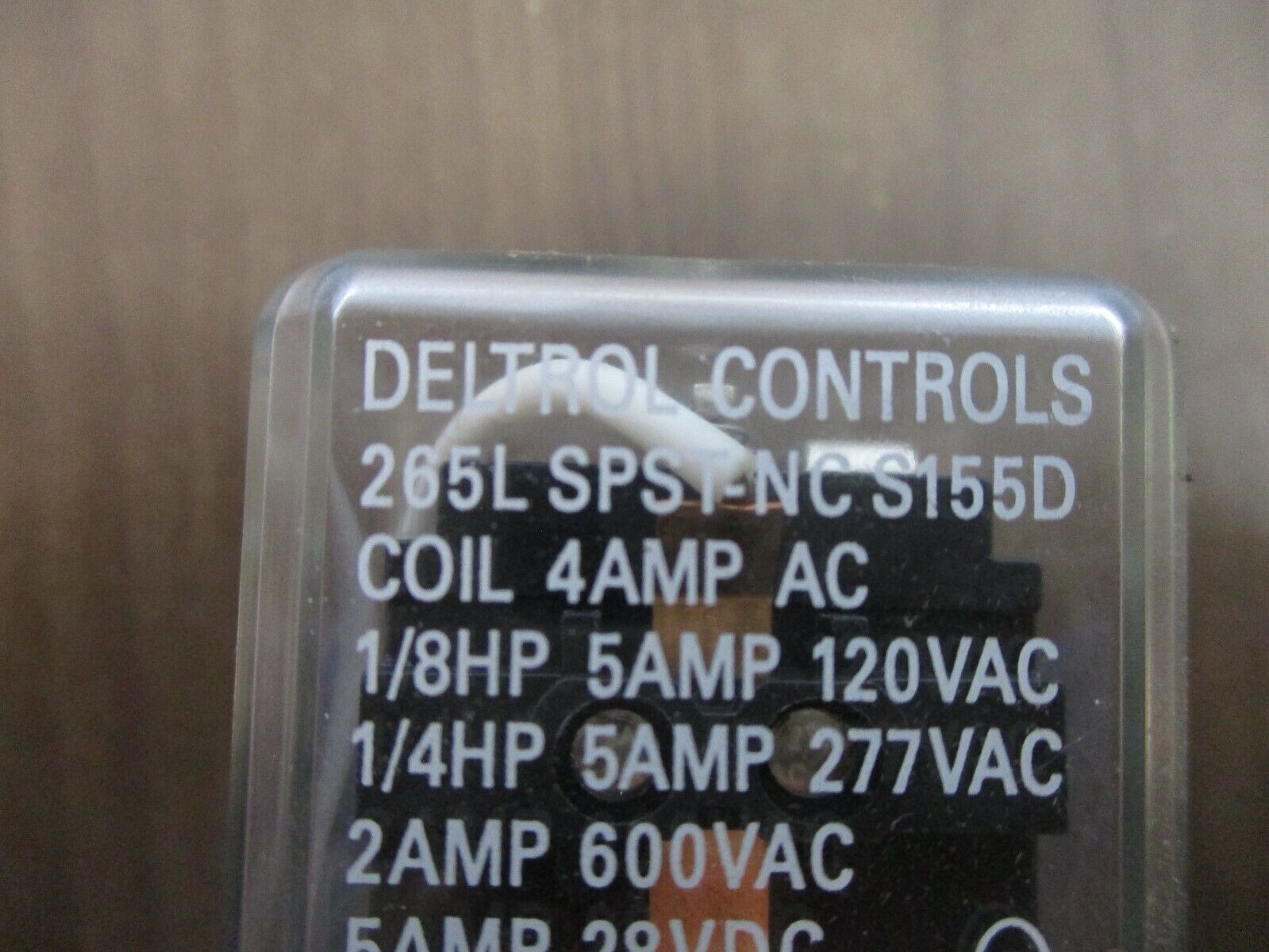Deltrol Relay 265L SPST-NC S155D Used