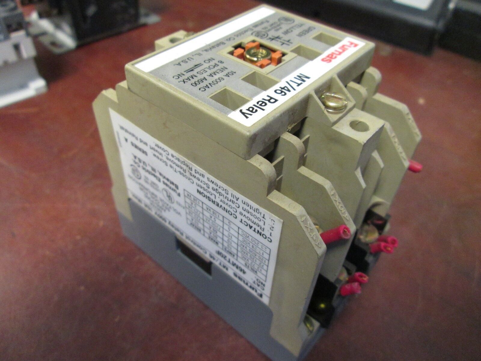 Furnas Control Relay 46MT20F 10A 600V 120V Coil Used