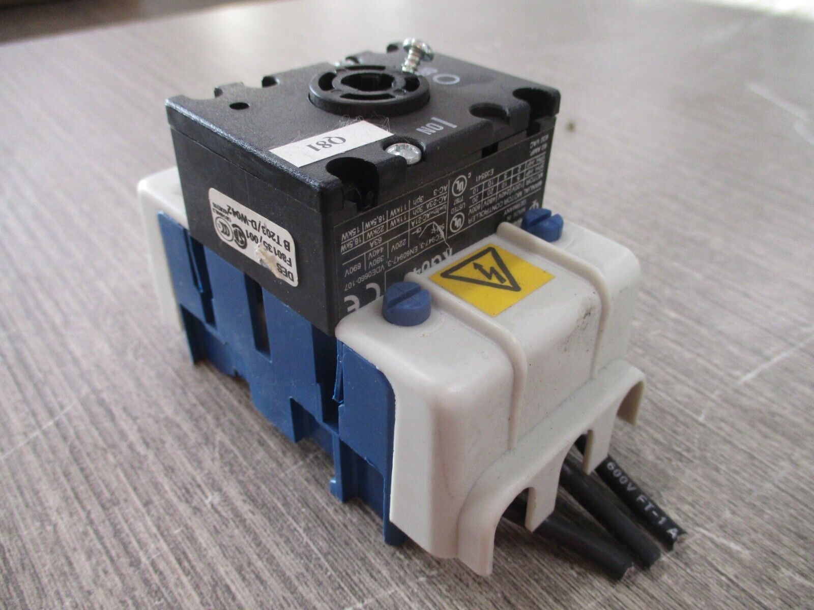 Kraus & Naimer Disconnect Switch KG64 60A 600V *No Handle* Used