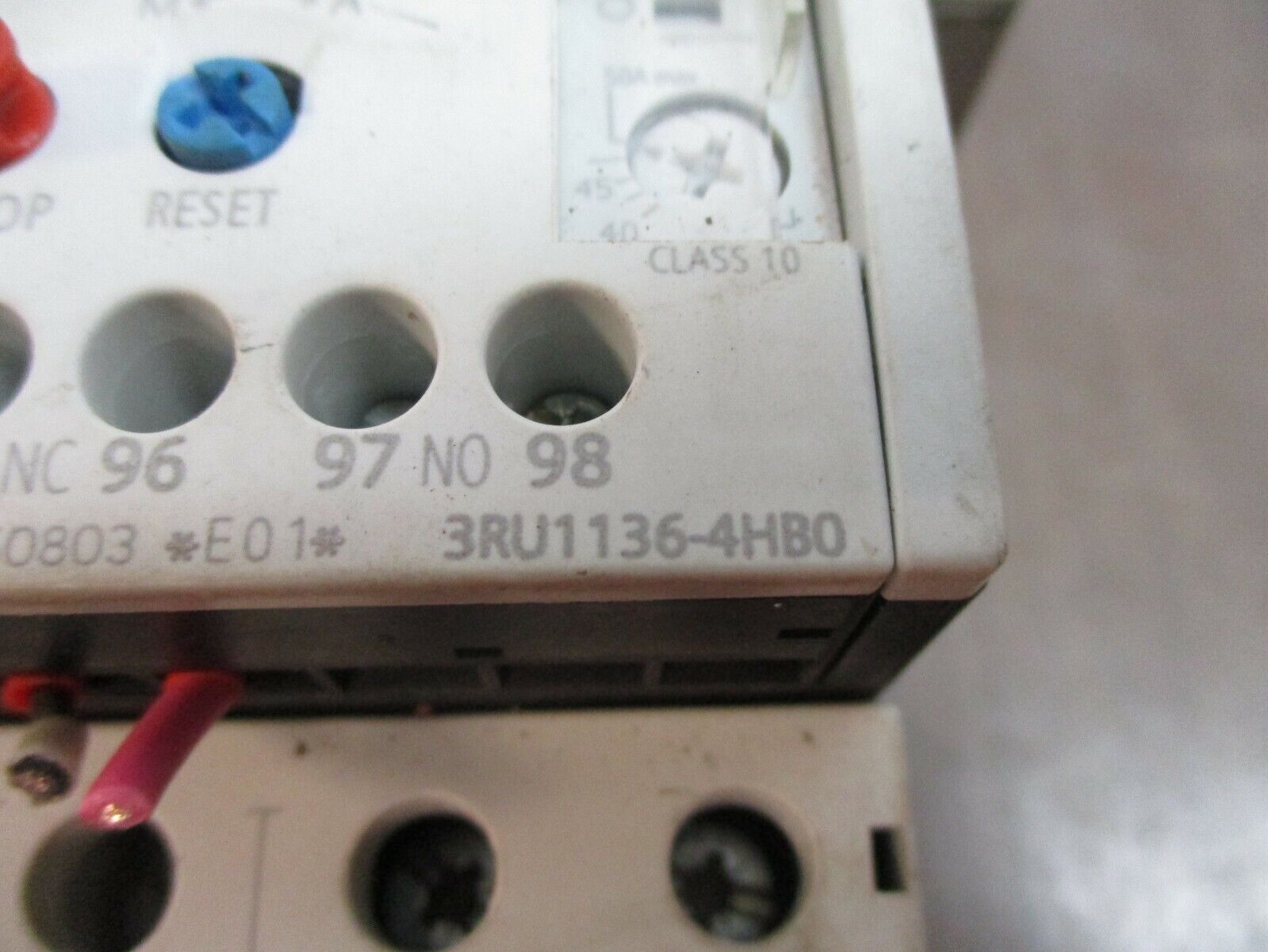 Siemens Sirius Starter 3RT1035-1A..0 / 3RU1136-4HB0 24V Coil Trip: 40-50A 600V