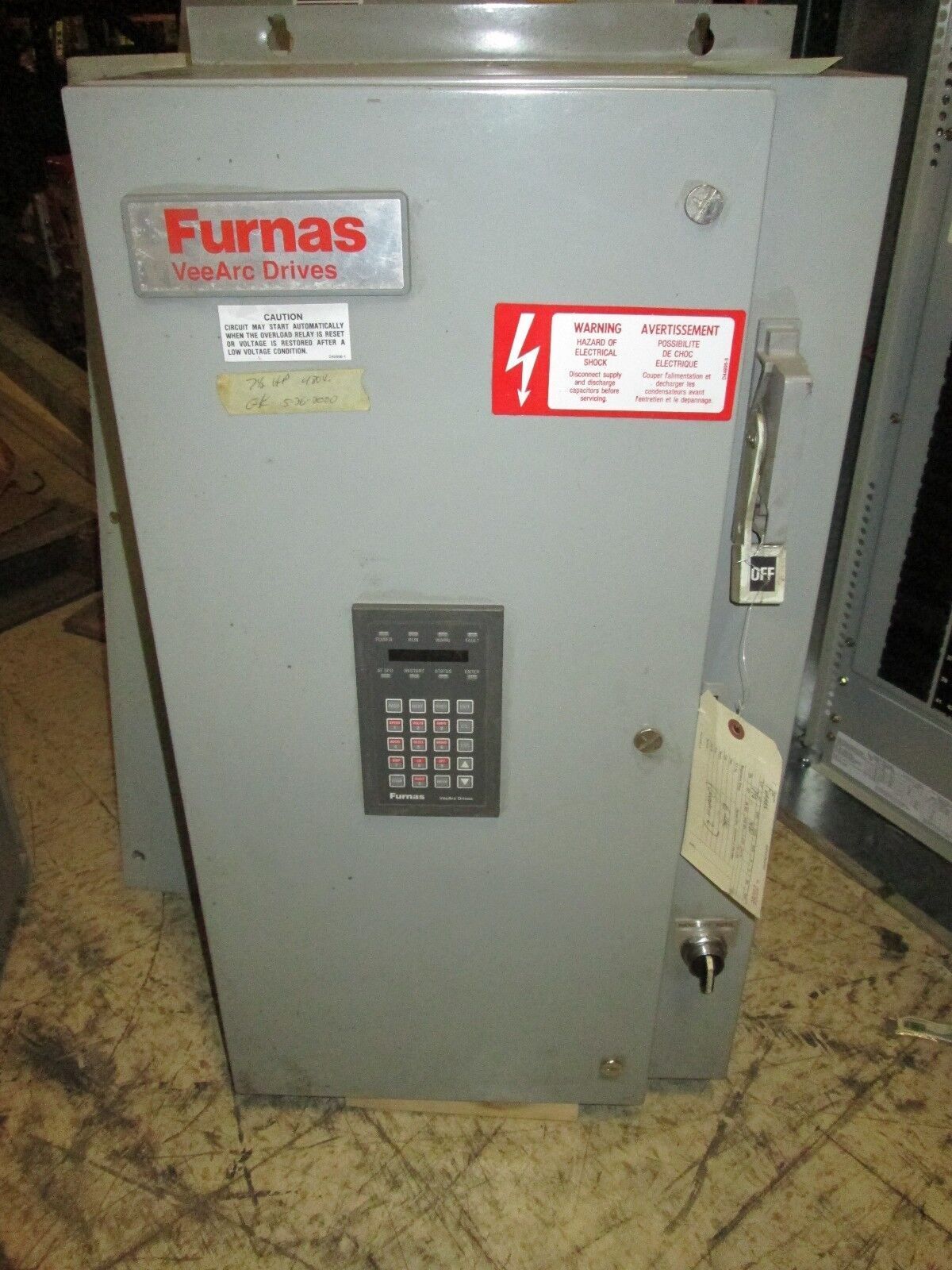 Furnas AC Drive w/ Bypass 78MCG421N2600005 7-1/2 HP
