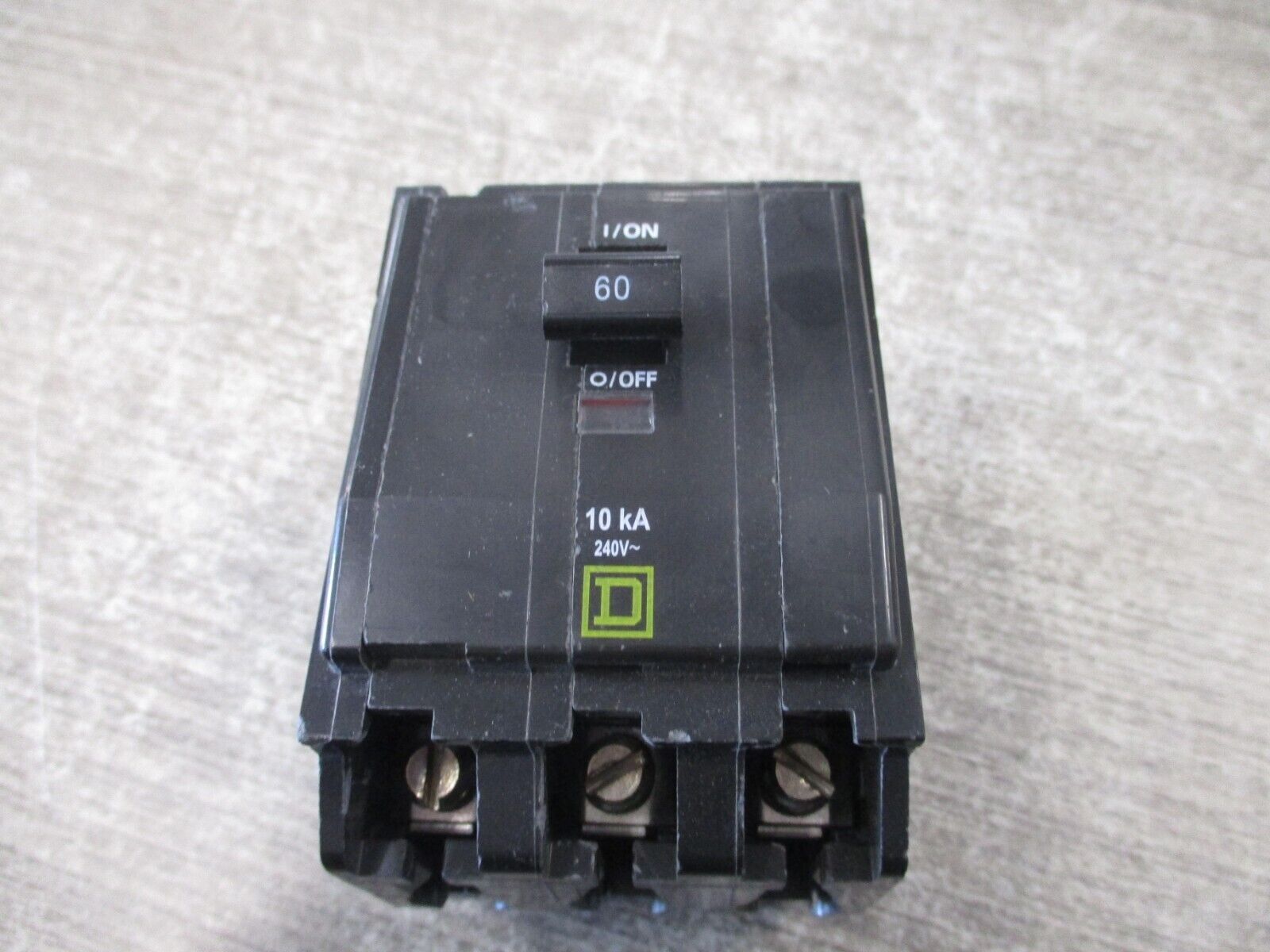 Square D Circuit Breaker QOB360 60A 240V 3P *Chipped Corner* Used