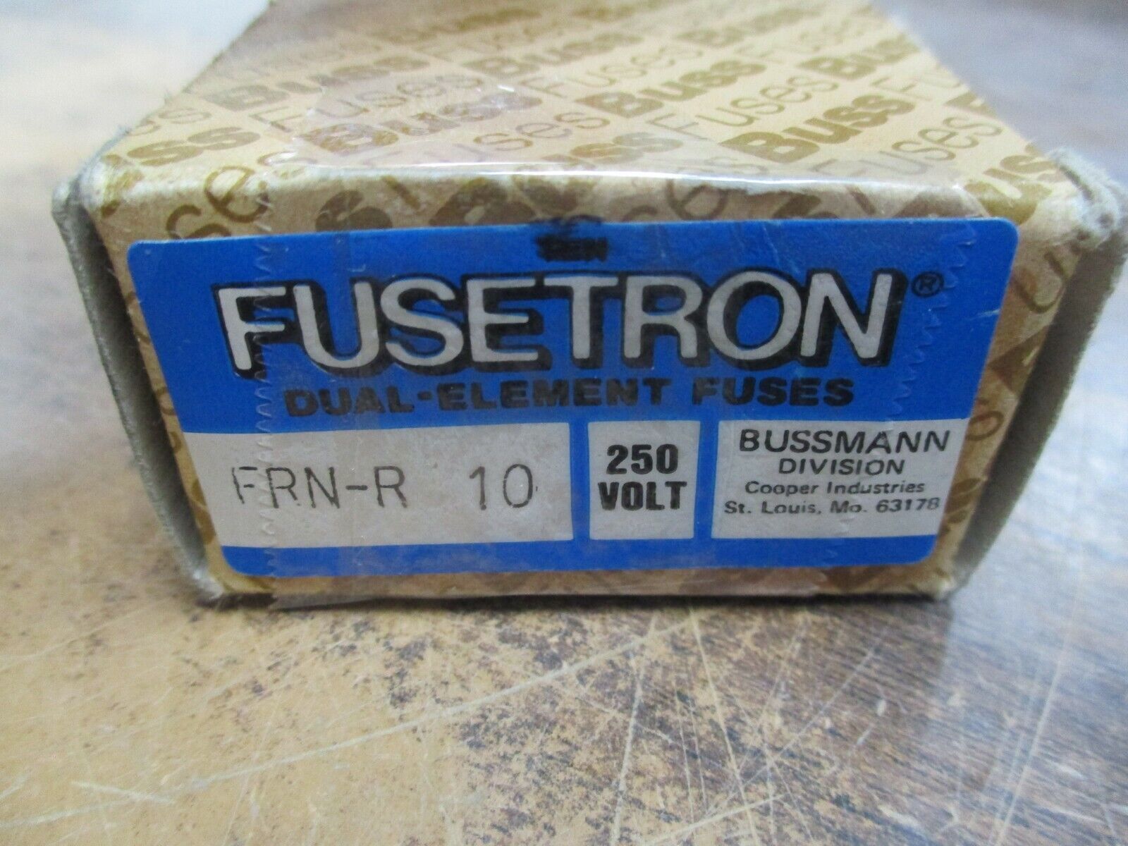 Bussmann Fusetron Fuse FRN-R 10 10A 250V *Box of 9* New Surplus