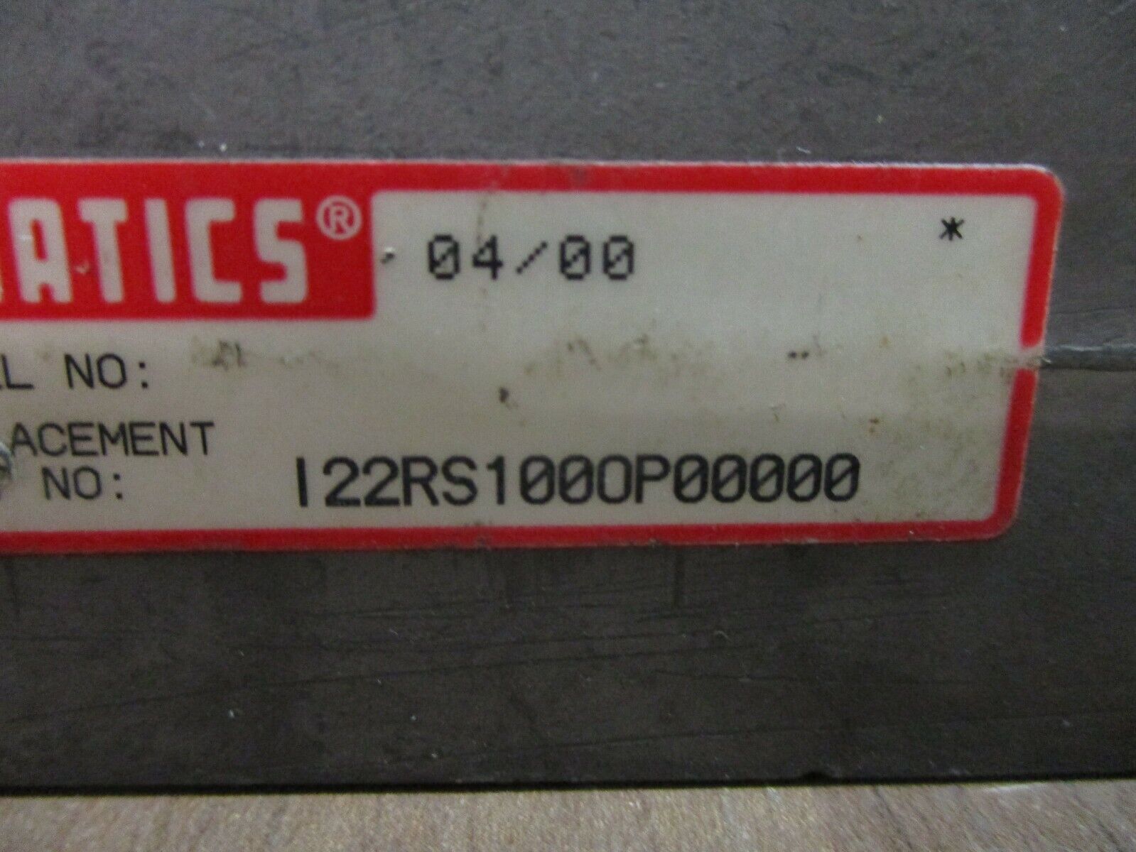 Numatics Regulator Valve I22RS100OP00000 Used