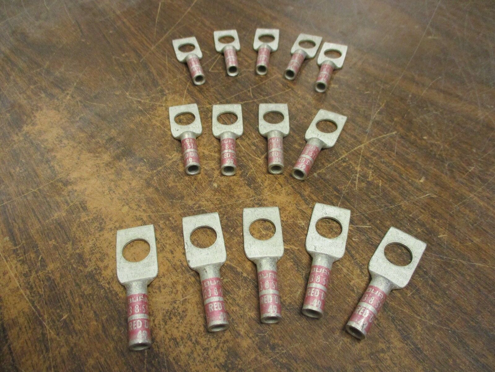 Burndy Crimp Lug YA8CTC38 8 STR *Lot of 14* New Surplus