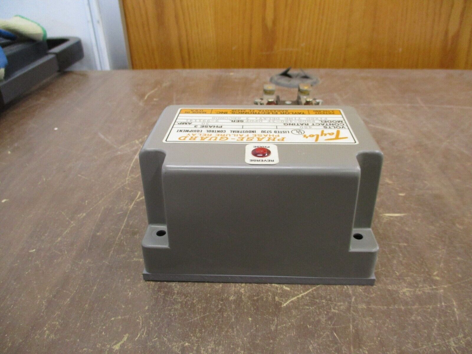 Taylor Phase-Guard Phase Failure Relay PNDR-480-3T DPDT 480V 30A 3Ph Used