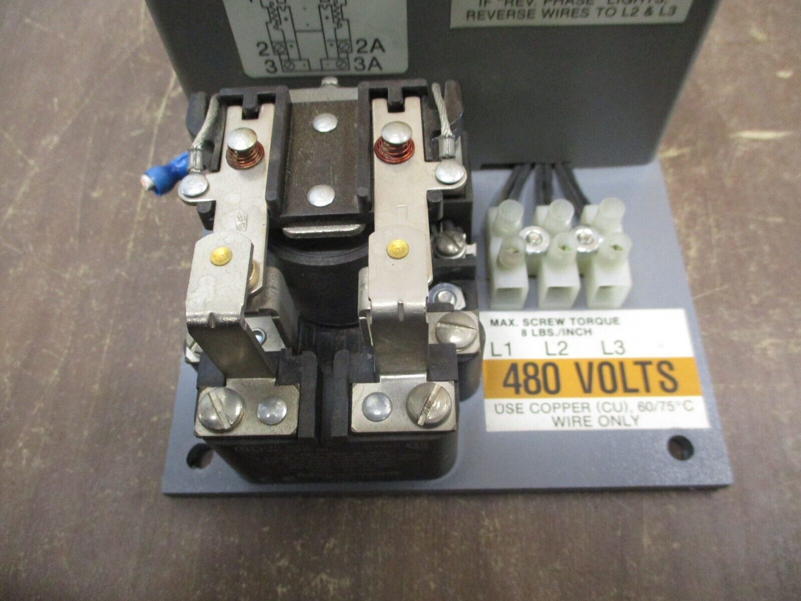 Taylor Phase-Guard Phase Failure Relay PNDR-480-3T DPDT 480V 30A 3Ph Used