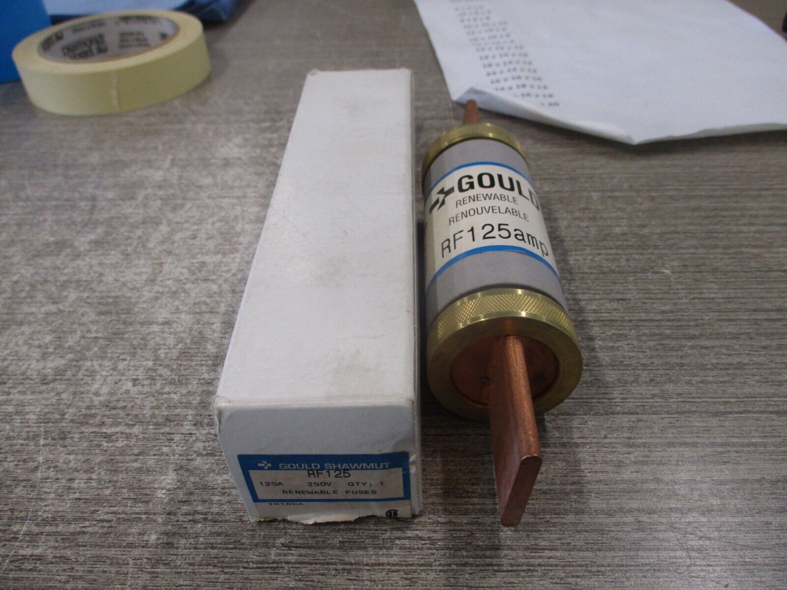 Gould Shawmut Fuse RF125 125A 250V New Surplus