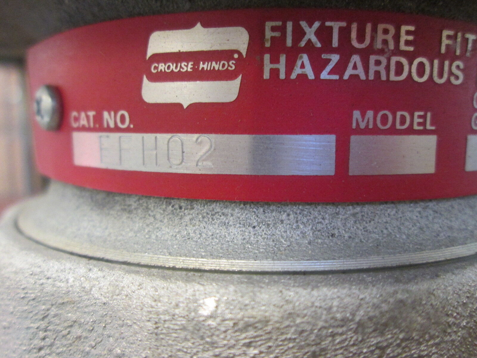 Crouse-Hinds Explosion Proof Fixture Fitting EEH02 Used