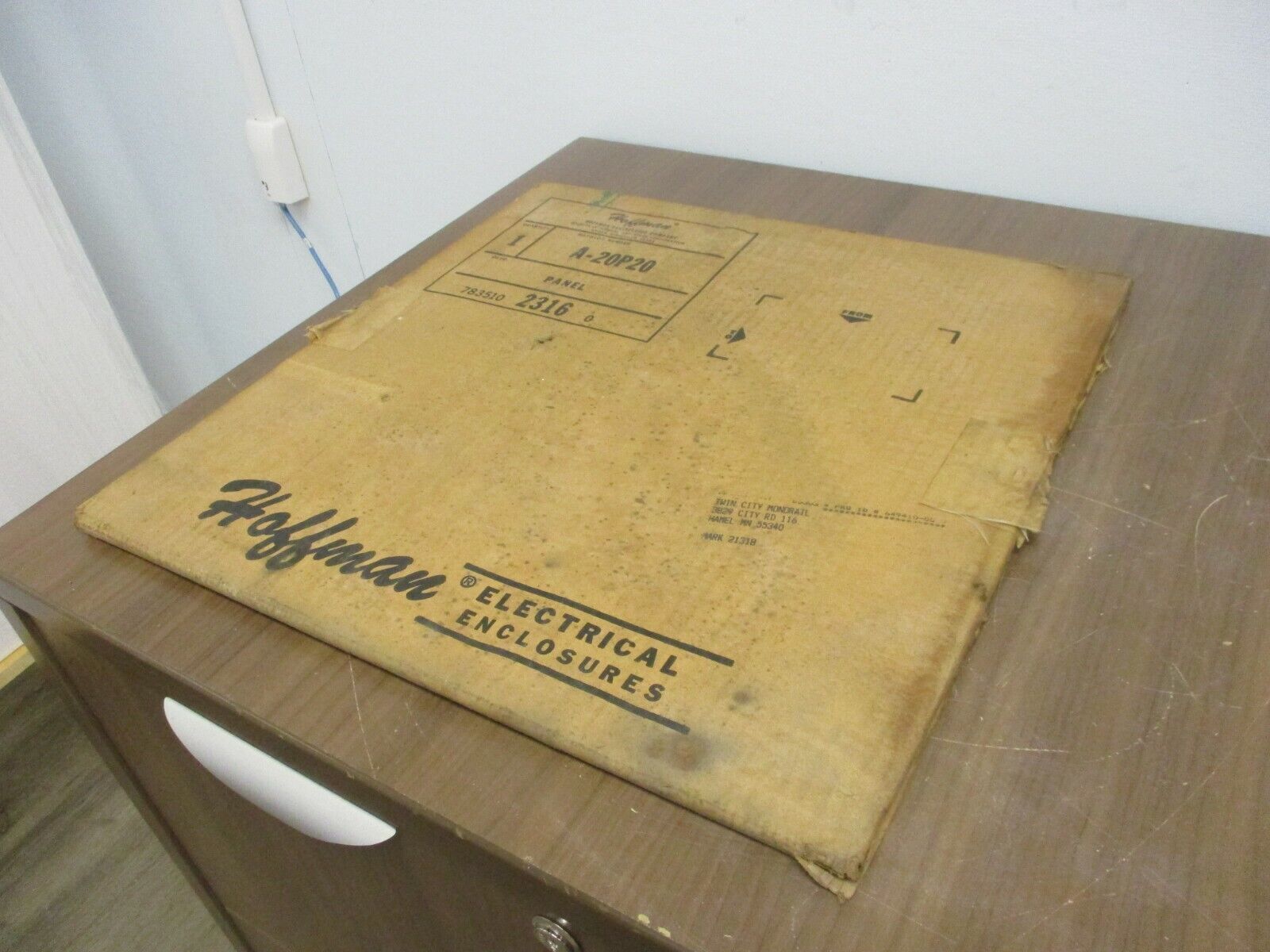 Hoffman Backplate A-20P20 Size: 17x17" New Surplus *Some Shelf Wear*