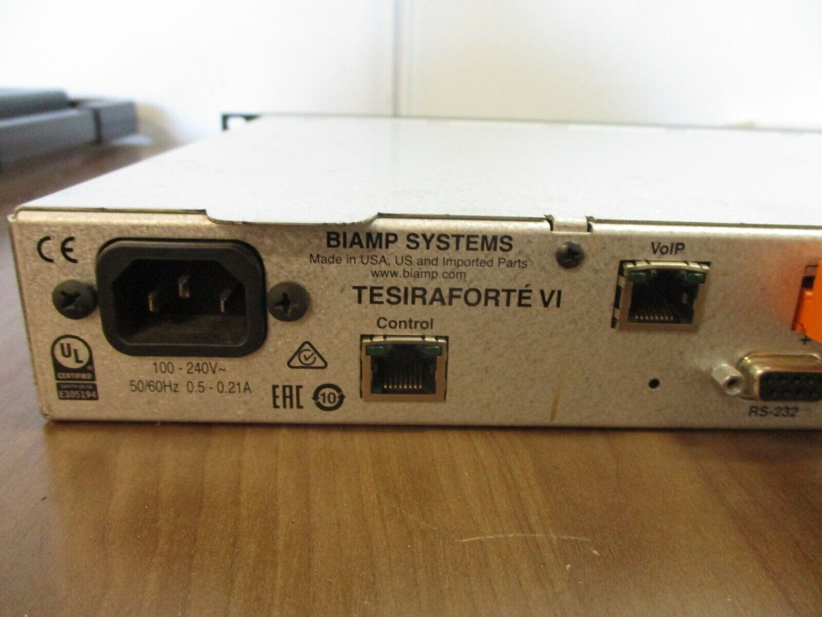 Biamp Systems Digital Audio Server TESIRAFORTE VI Used