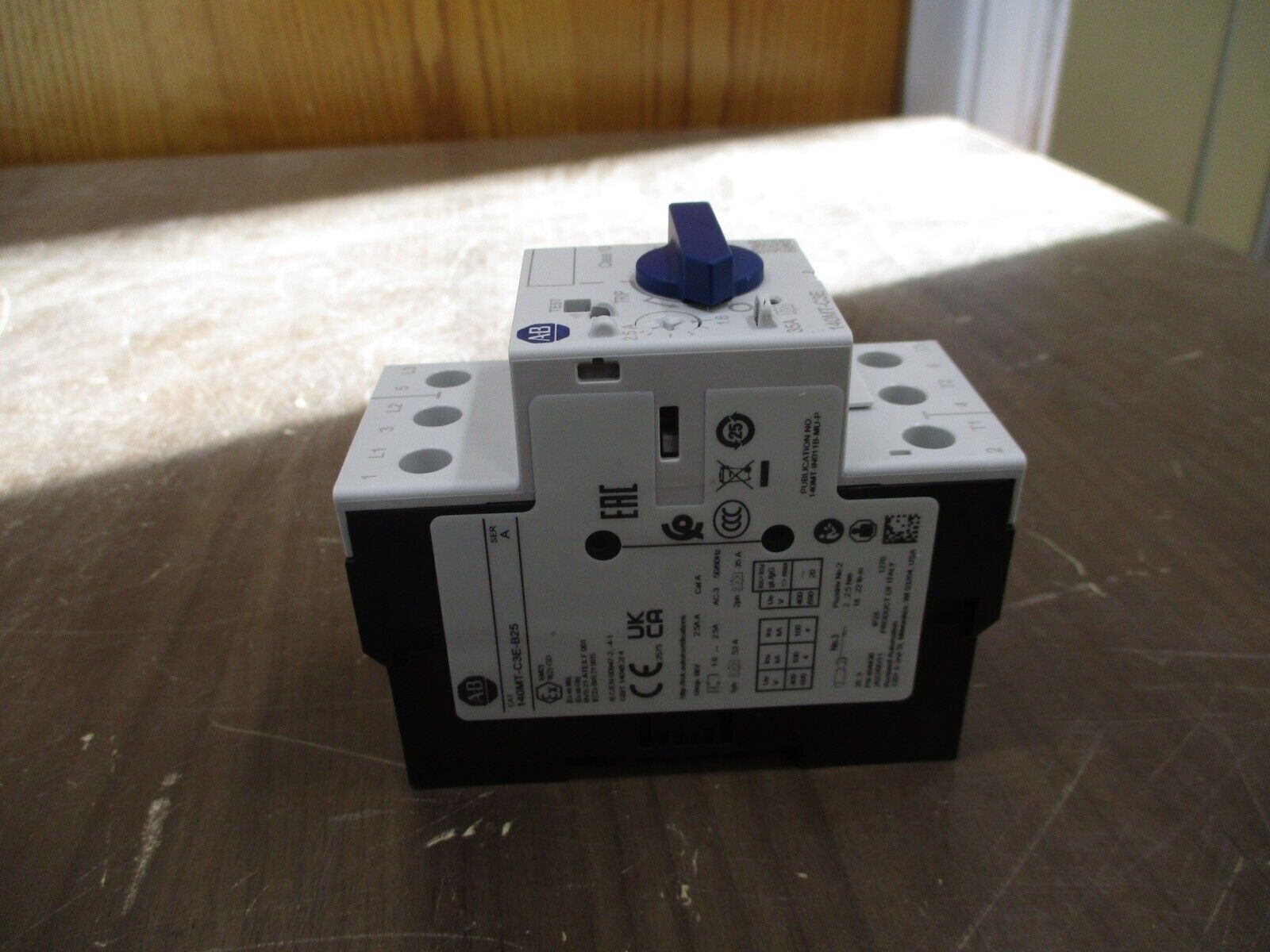 Allen-Bradley Manual Motor Protector 140MT-C3E-B25 Ser. A Trip: 1.6-2.5A